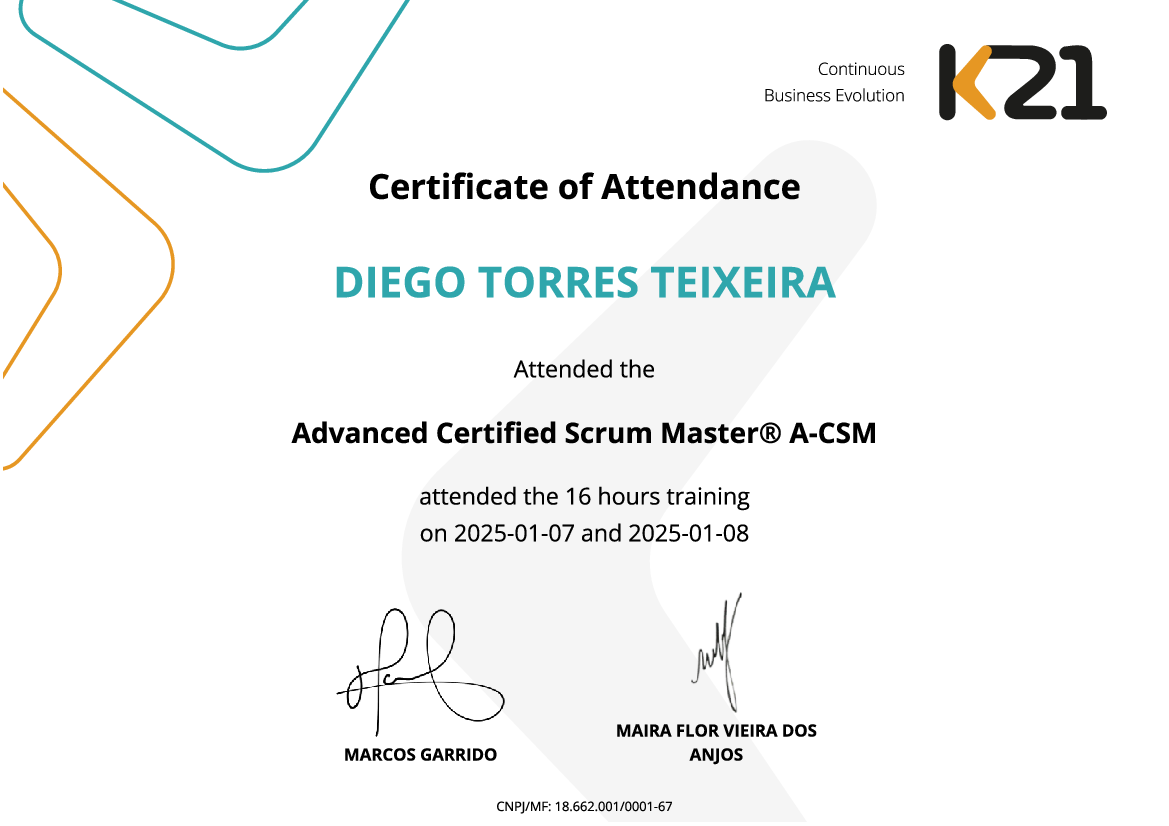 Certificado K21